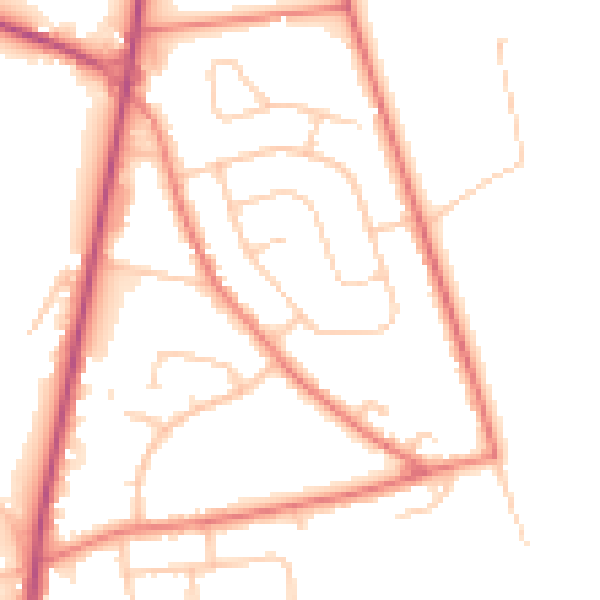Daytime road noise heatmap for L34 0HT