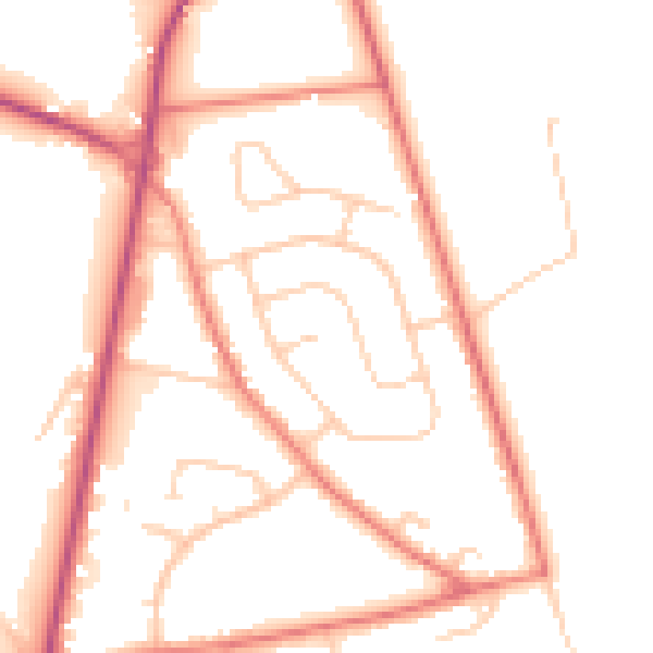 Daytime road noise heatmap for L34 0HU