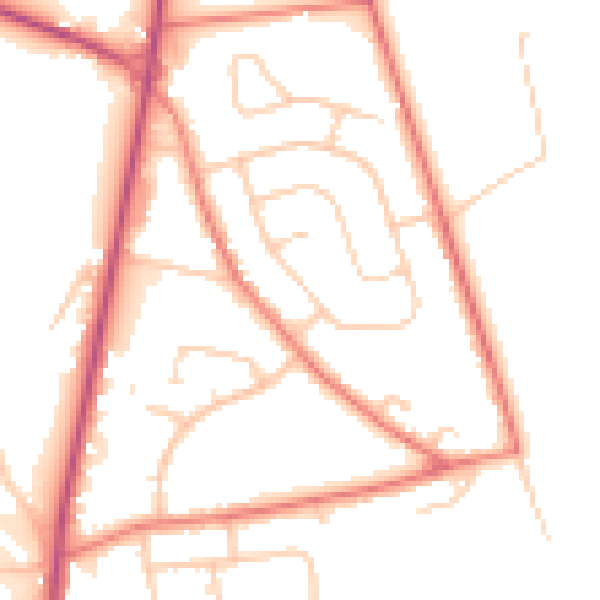 Daytime road noise heatmap for L34 0HW