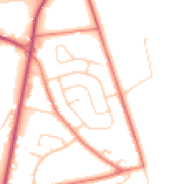 Daytime road noise heatmap for L34 0HY