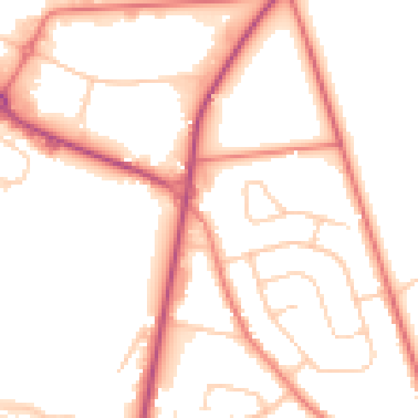 Daytime road noise heatmap for L34 0JA