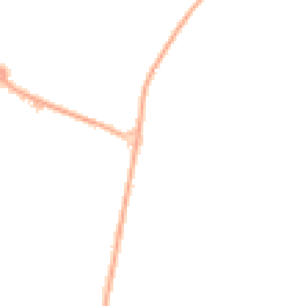 Night-time road noise heatmap for L34 0JA