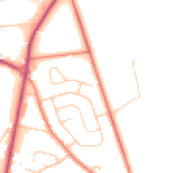 Daytime road noise heatmap for L34 0JD