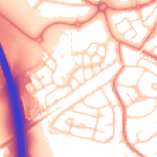 Daytime road noise heatmap for L34 1AJ