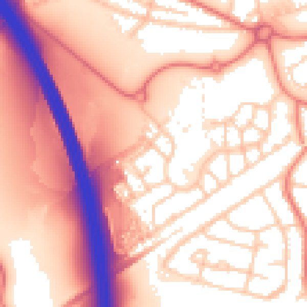 Daytime road noise heatmap for L34 1AZ
