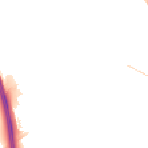 Night-time road noise heatmap for L34 1BB