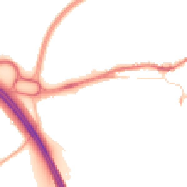 Night-time road noise heatmap for L34 1LL