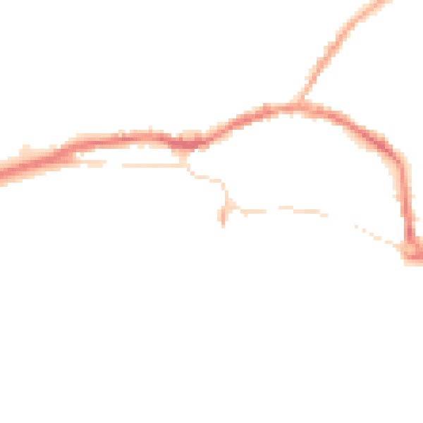 Night-time road noise heatmap for L34 1NH
