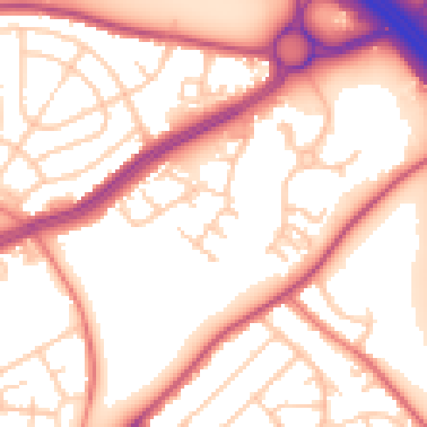 Daytime road noise heatmap for L34 1PR