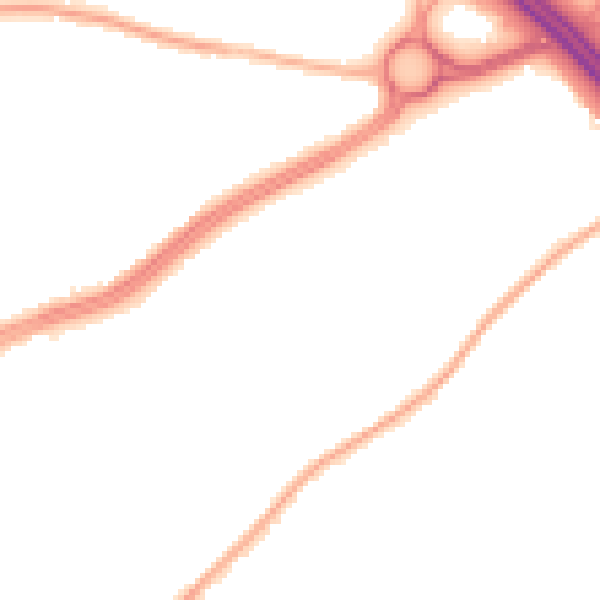 Night-time road noise heatmap for L34 1PR