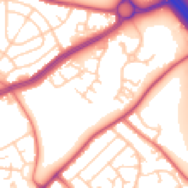 Daytime road noise heatmap for L34 1PS