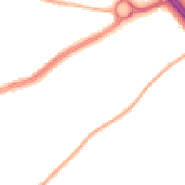 Night-time road noise heatmap for L34 1PS