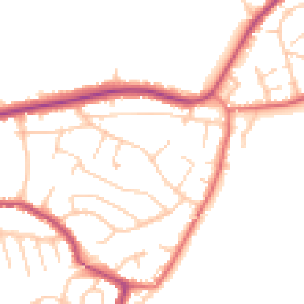 Daytime road noise heatmap for L34 2QL