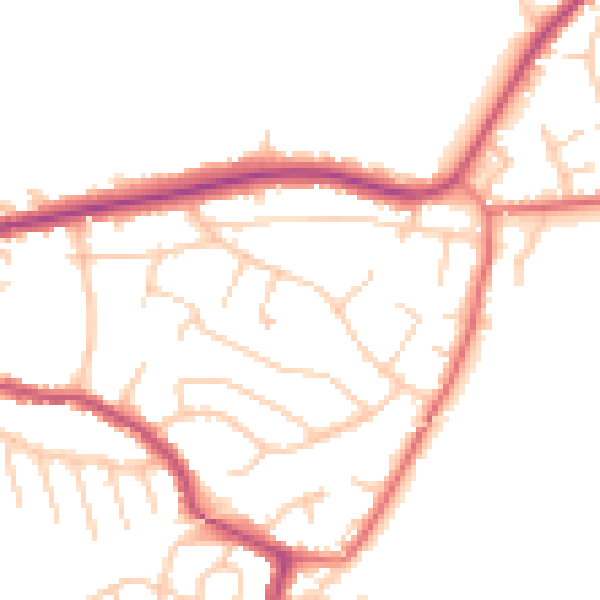 Daytime road noise heatmap for L34 2QP