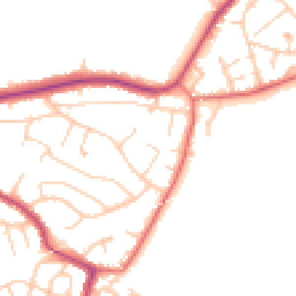 Daytime road noise heatmap for L34 2QR