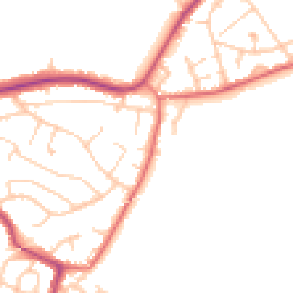 Daytime road noise heatmap for L34 2QS