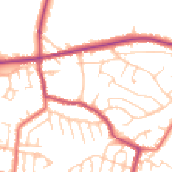 Daytime road noise heatmap for L34 2QW