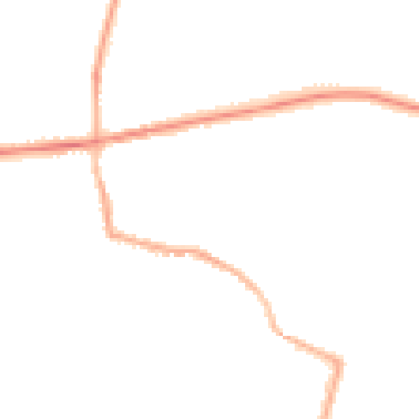 Night-time road noise heatmap for L34 2QW