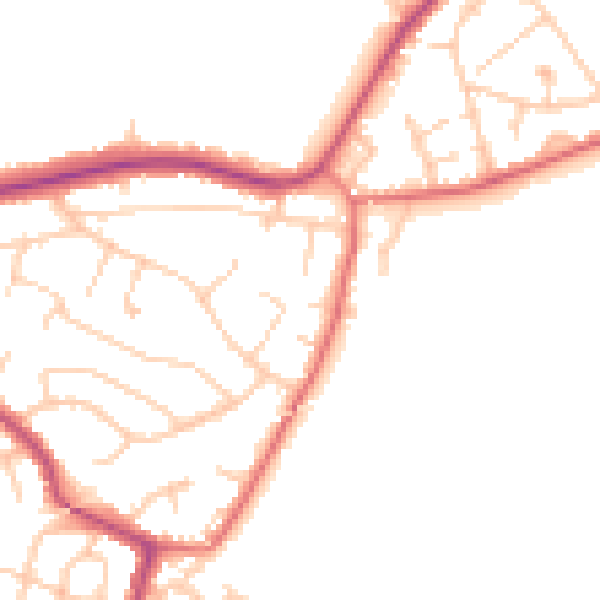 Daytime road noise heatmap for L34 2QX