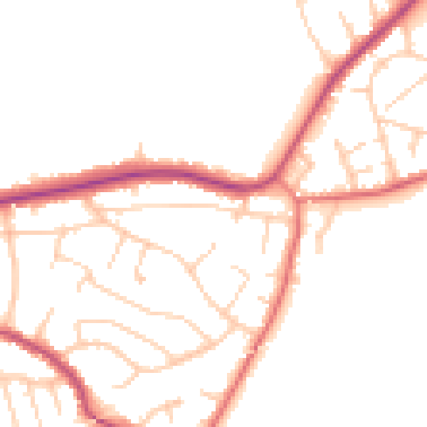 Daytime road noise heatmap for L34 2QY
