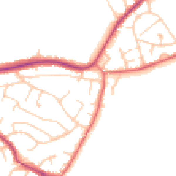 Daytime road noise heatmap for L34 2RA
