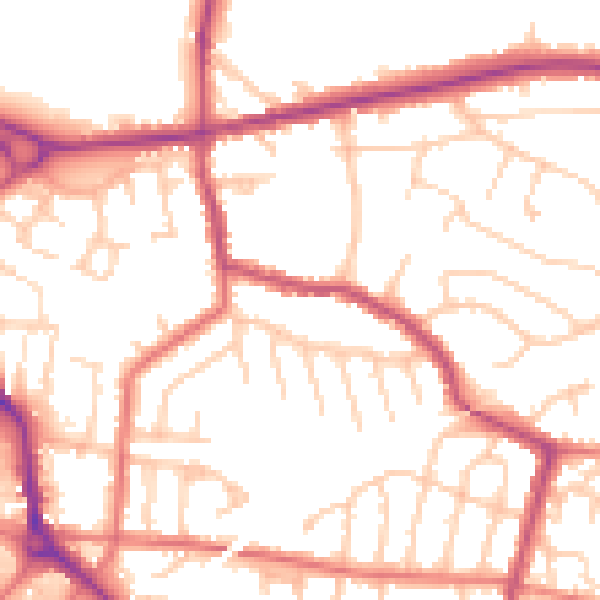 Daytime road noise heatmap for L34 2RG