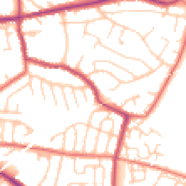 Daytime road noise heatmap for L34 2RJ