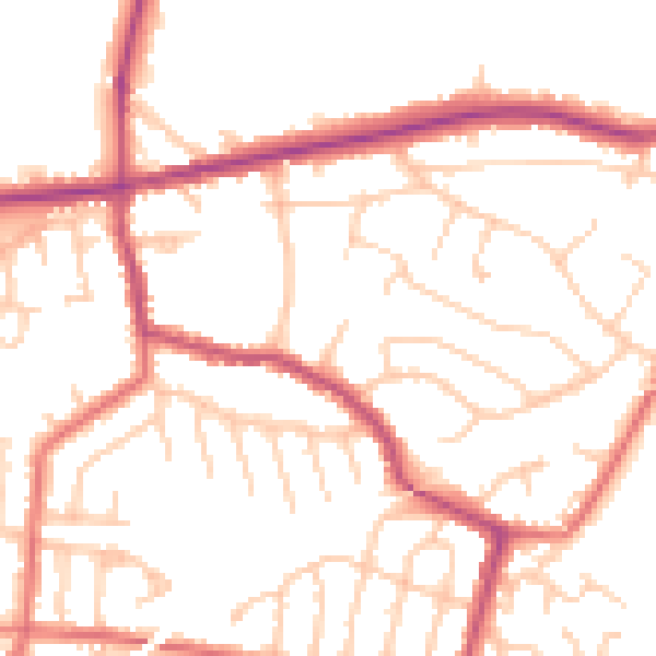 Daytime road noise heatmap for L34 2RL