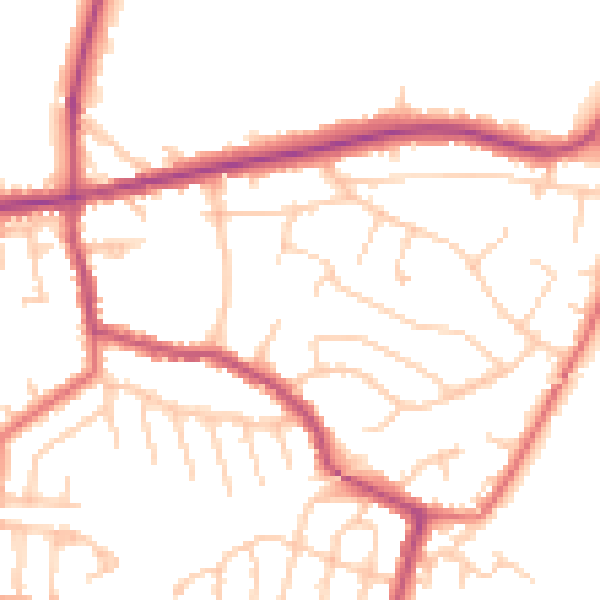 Daytime road noise heatmap for L34 2RU