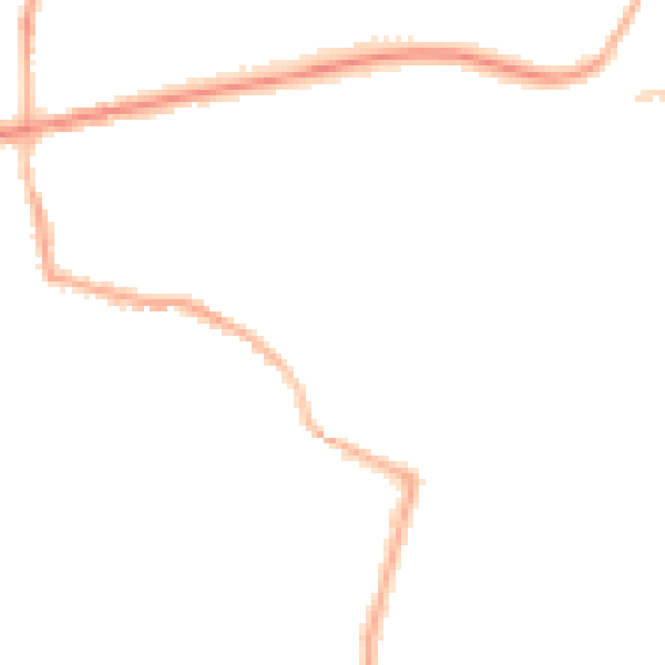 Night-time road noise heatmap for L34 2RW
