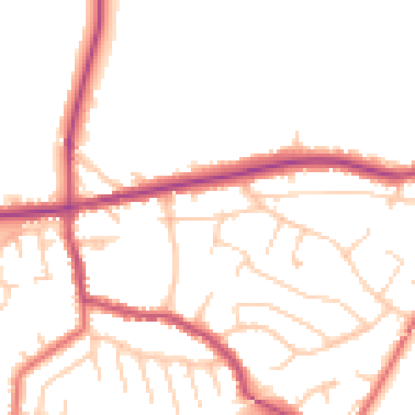 Daytime road noise heatmap for L34 2RX