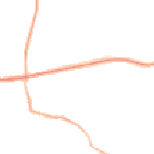 Night-time road noise heatmap for L34 2RX