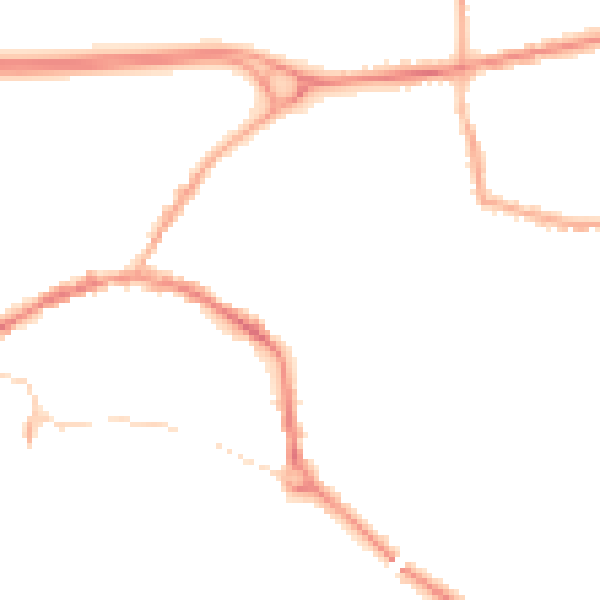 Night-time road noise heatmap for L34 2SD