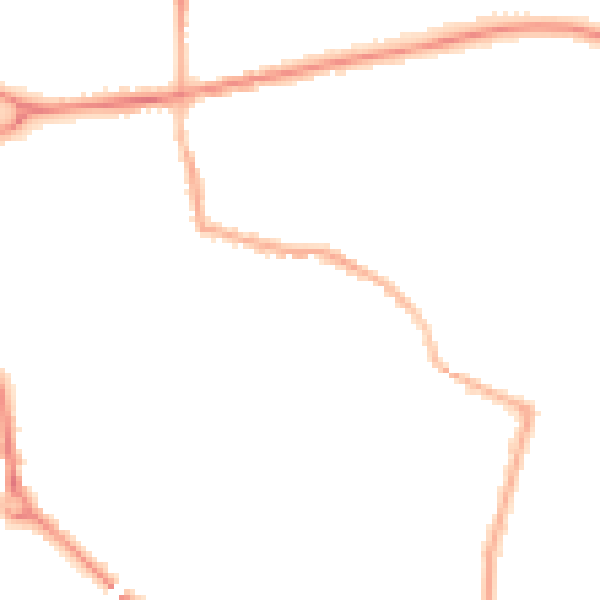 Night-time road noise heatmap for L34 2SG