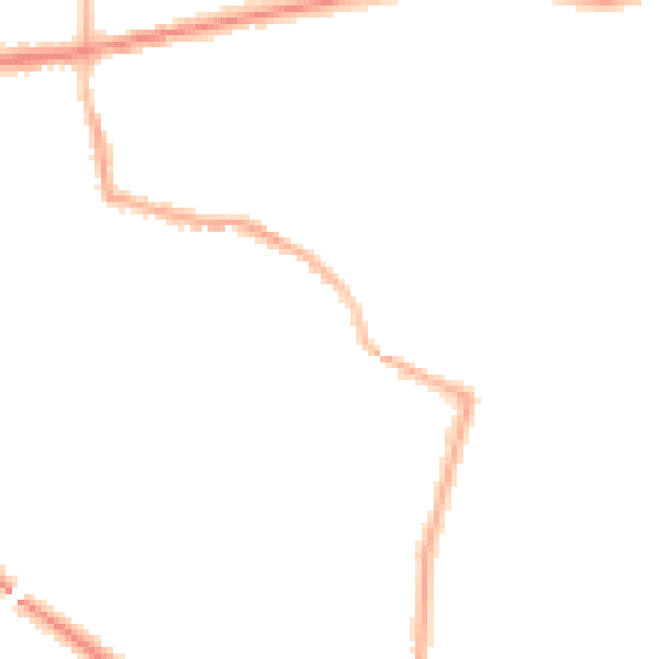 Night-time road noise heatmap for L34 2SN
