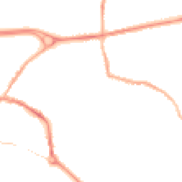 Night-time road noise heatmap for L34 2SP