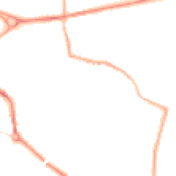 Night-time road noise heatmap for L34 2ST