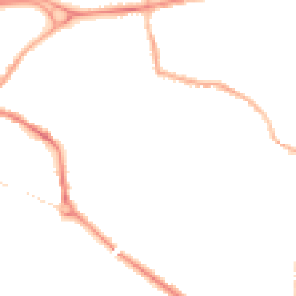 Night-time road noise heatmap for L34 2SX