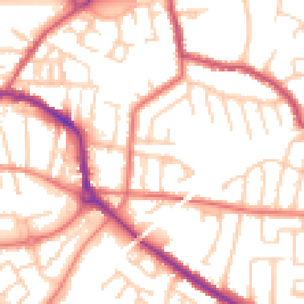 Daytime road noise heatmap for L34 2TB