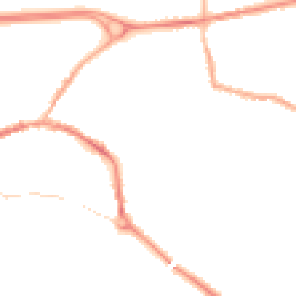 Night-time road noise heatmap for L34 2TJ