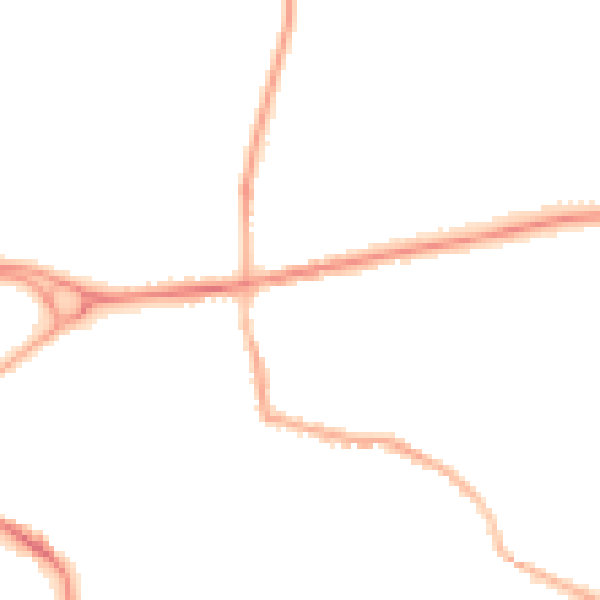 Night-time road noise heatmap for L34 2UG