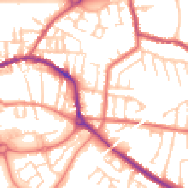 Daytime road noise heatmap for L34 2UH
