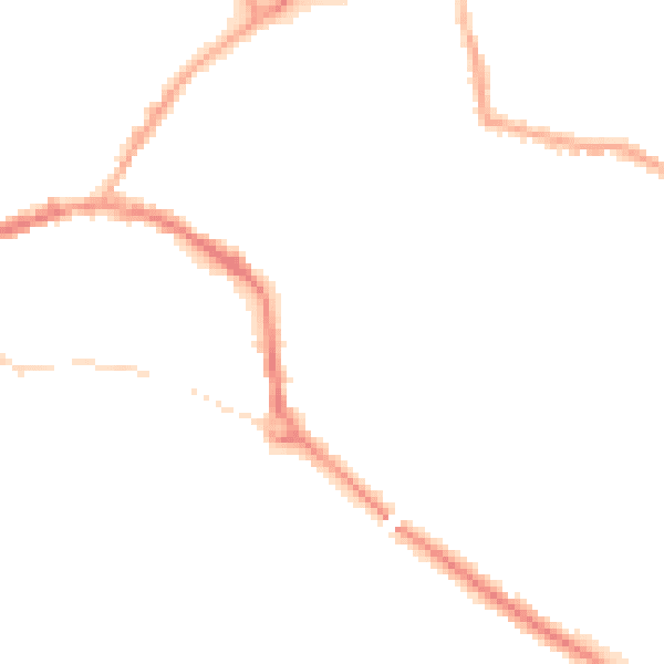 Night-time road noise heatmap for L34 2UH