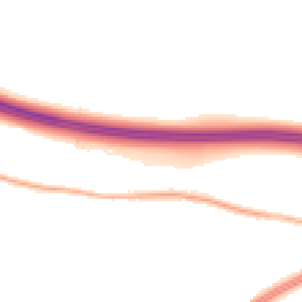 Night-time road noise heatmap for L34 4BB