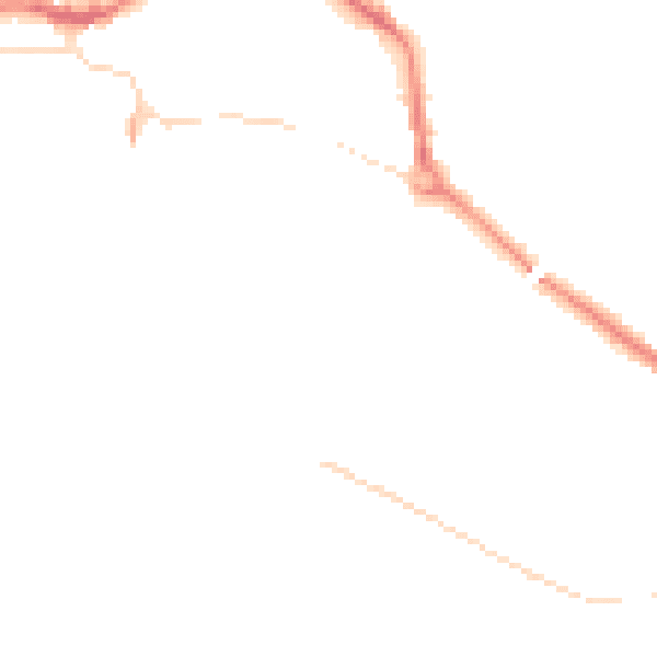 Night-time road noise heatmap for L34 5AE