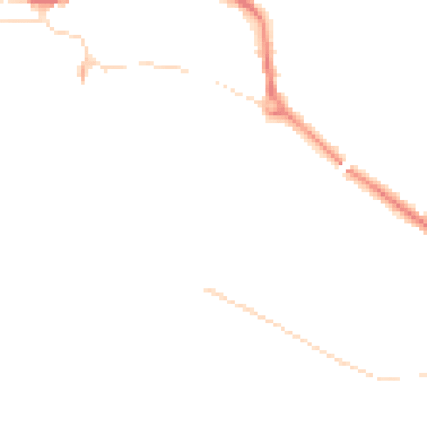 Night-time road noise heatmap for L34 5AF
