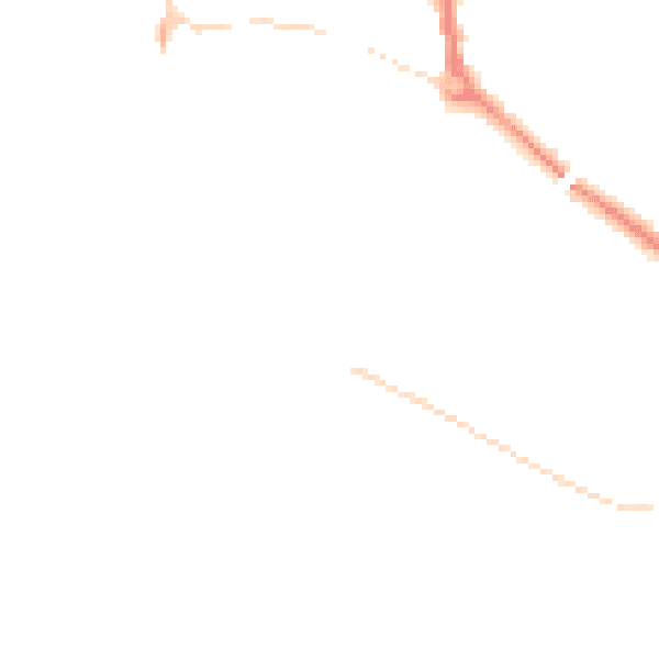 Night-time road noise heatmap for L34 5NE