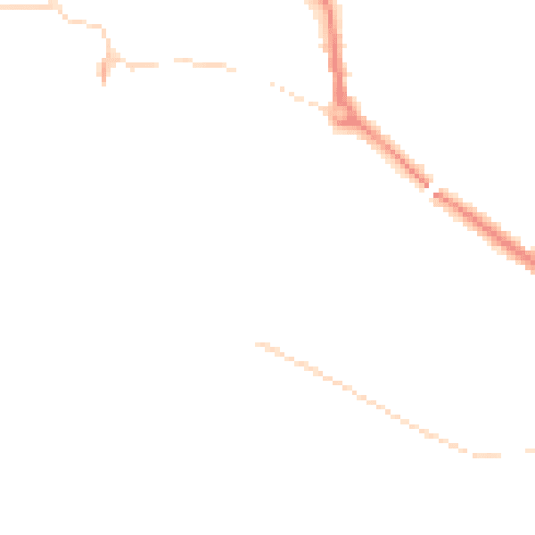 Night-time road noise heatmap for L34 5NG