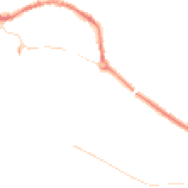 Night-time road noise heatmap for L34 5NR