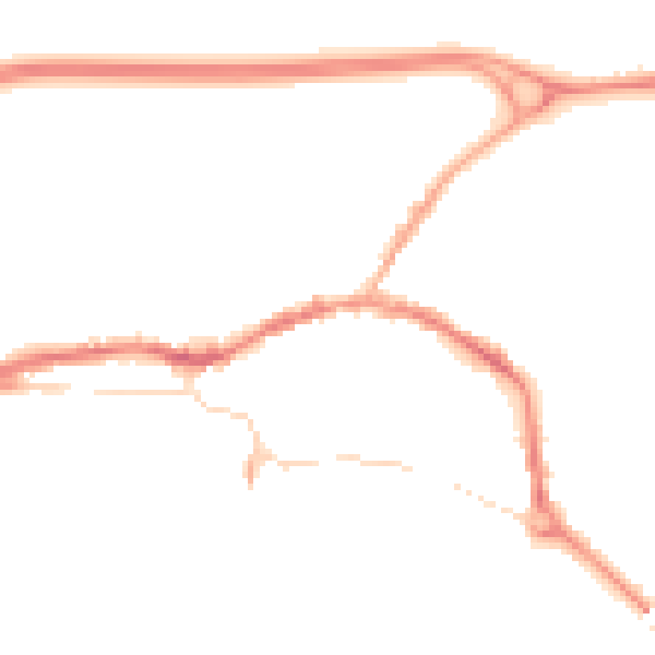 Night-time road noise heatmap for L34 5QN
